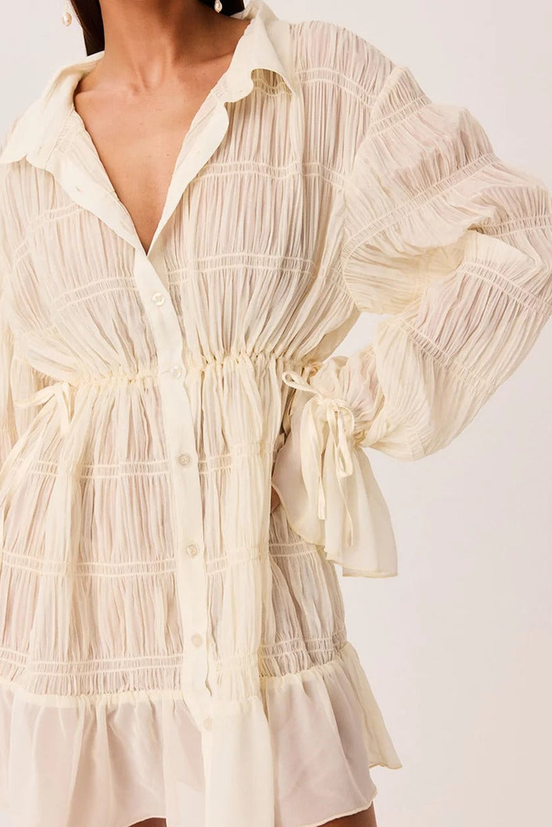 Lareina Mini Dress - Shell