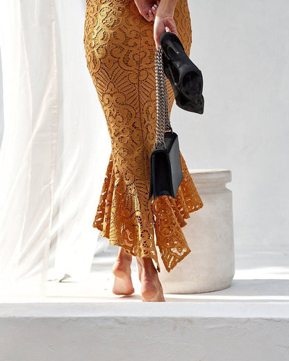 Leanne Dress - Mustard - SHOPJAUS - JAUS