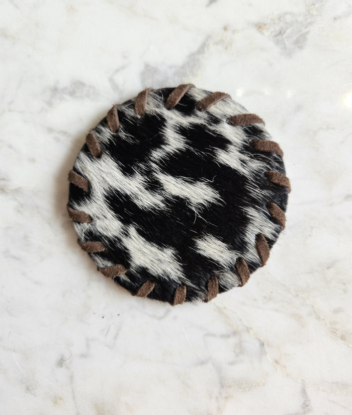 Leather Laced Coaster