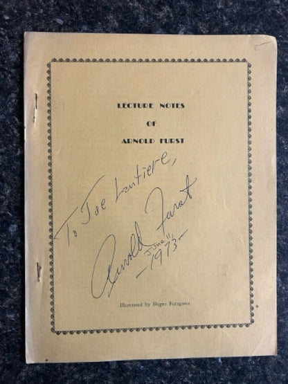 Lecture Notes of Arnold Furst - SIGNED