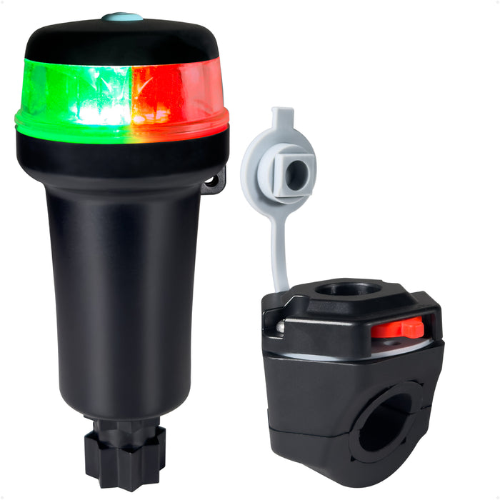 LED Bi-Color Navigation Light, Rail Mount, Battery-Powered - 2NM - FO4820 - Five Oceans