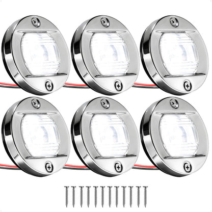 LED Interior/Exterior Cockpit Light, 12V DC, 6-Pack - FO3906-M6 - Five Oceans