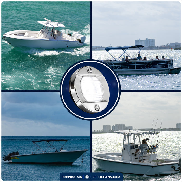 LED Interior/Exterior Cockpit Light, 12V DC, 6-Pack - FO3906-M6 - Five Oceans