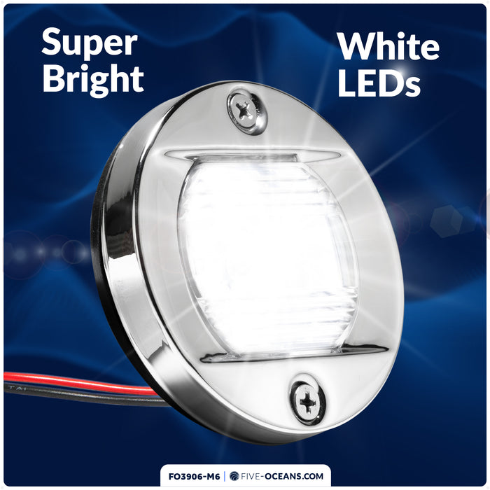 LED Interior/Exterior Cockpit Light, 12V DC, 6-Pack - FO3906-M6 - Five Oceans