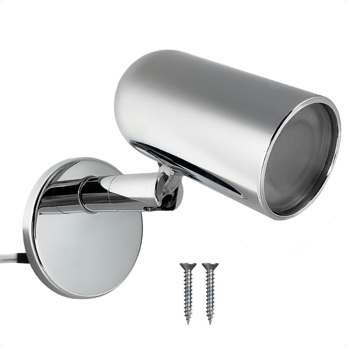 LED Surface-Mount Reading Light, Warm White, High-Quality Chrome Plated Brass, 12-30V - FO3733 - Five Oceans