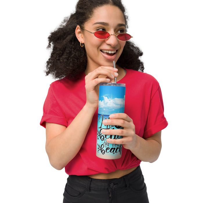 Life Is Better At The Beach Stainless steel tumbler