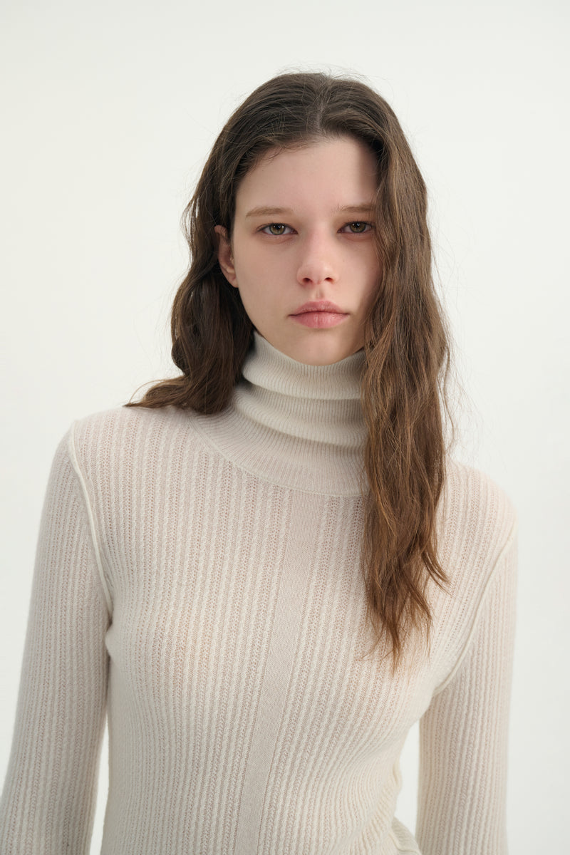 Lightweight cashmere turtleneck