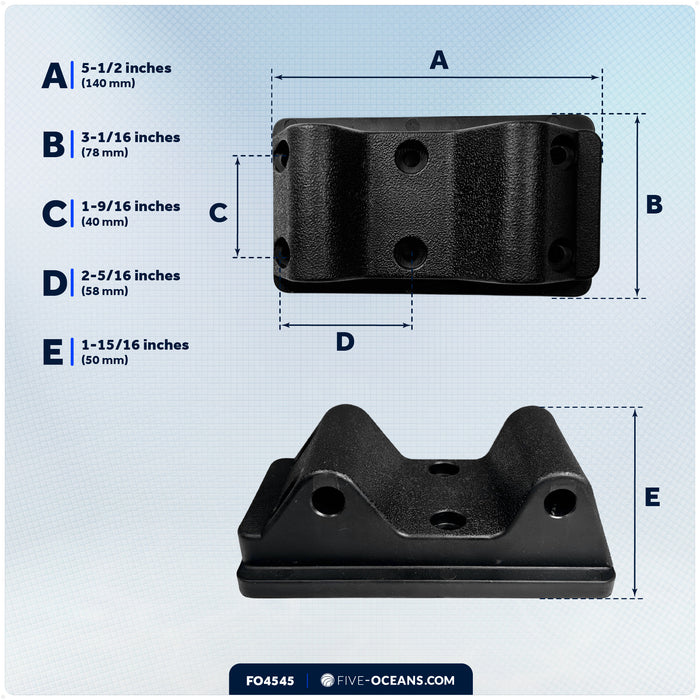 Line Hauler Pot/Trap Puller Mounting Base Assembly