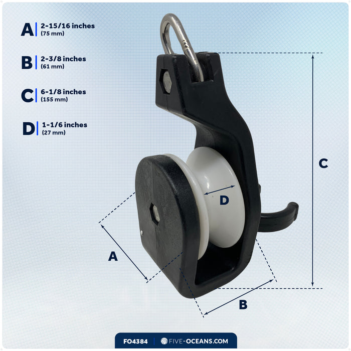 Line Hauler Pot/Trap Puller Replacement Pulley