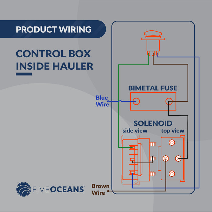 Line Hauler Pot/Trap Puller Replacement Up/Down Rocker Switch