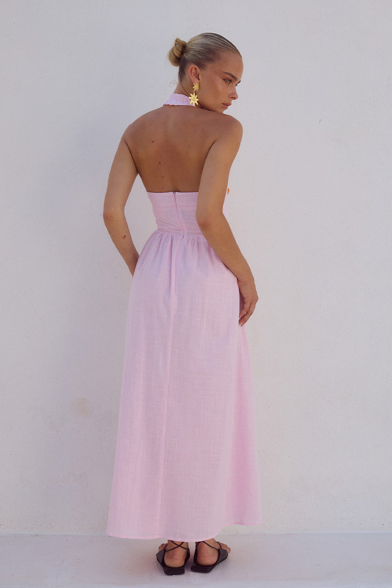 Locklea Midi Dress - Pink - SHOPJAUS - JAUS