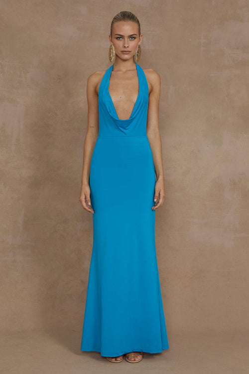 Lori Maxi Dress - Aqua - SHOPJAUS - JAUS