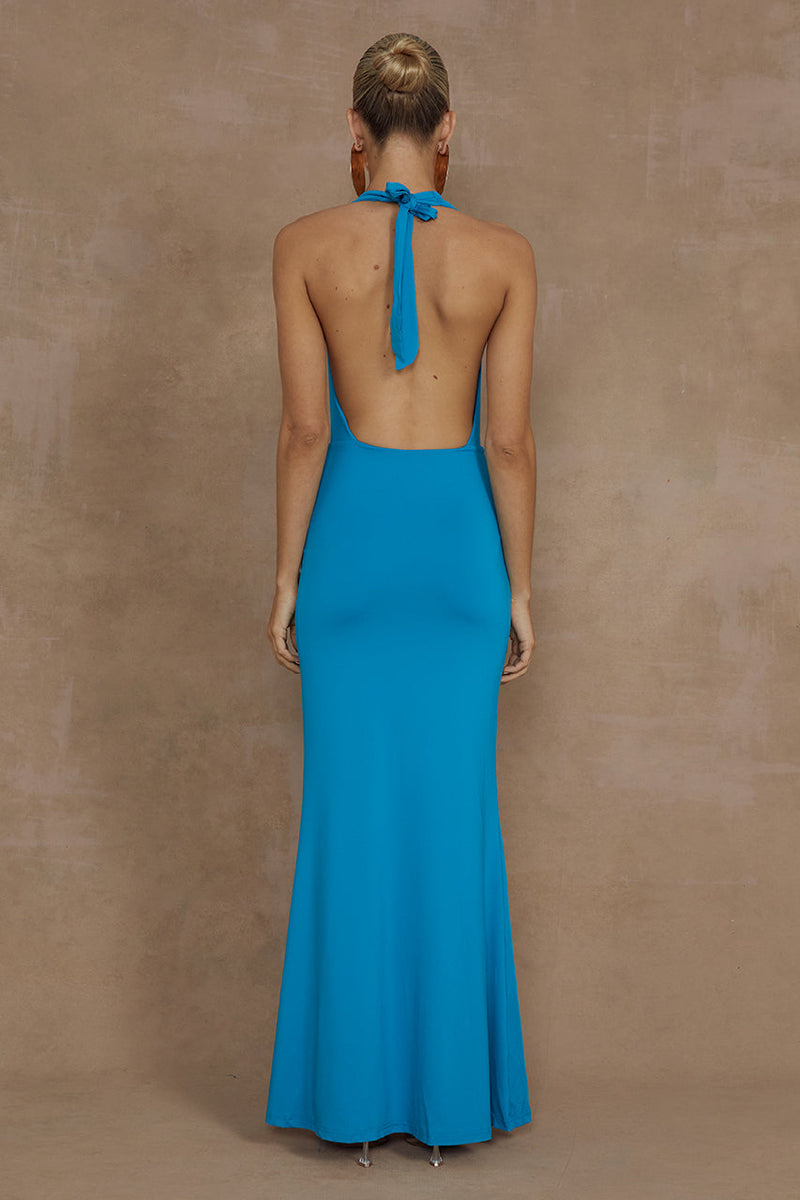 Lori Maxi Dress - Aqua - SHOPJAUS - JAUS