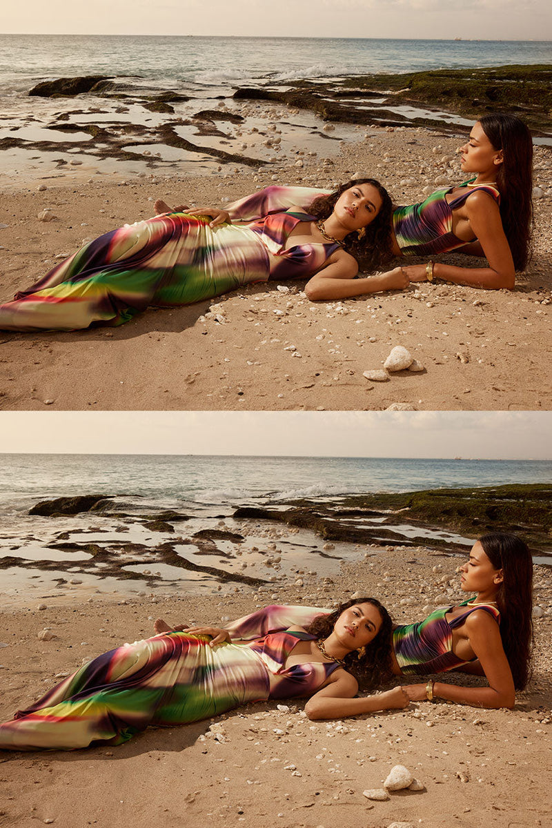 Lori Maxi Dress - Cyprus Print - SHOPJAUS - JAUS