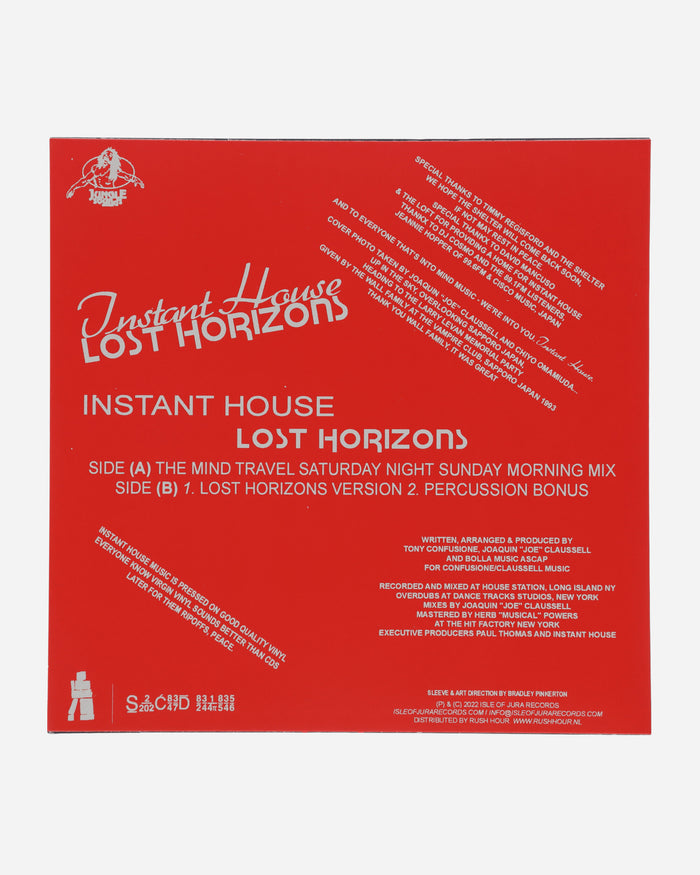 Rush Hour Instant House (Joe Claussell) - Lost Horizons Multicolor Music Vinyls ISLE016 1