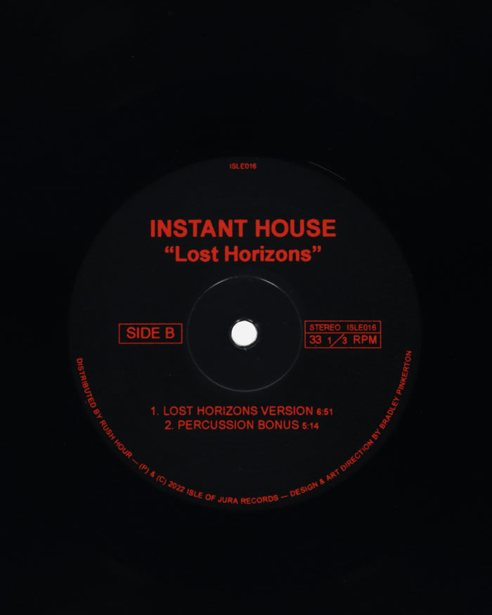 Rush Hour Instant House (Joe Claussell) - Lost Horizons Multicolor Music Vinyls ISLE016 1
