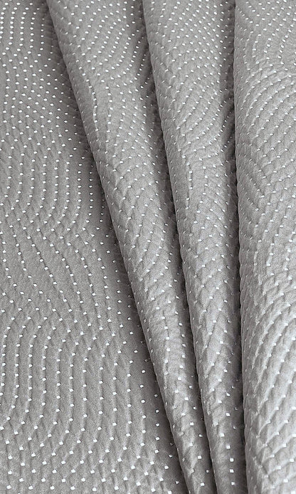 Silk-Blend Home Décor Fabric By the Metre (Grey)