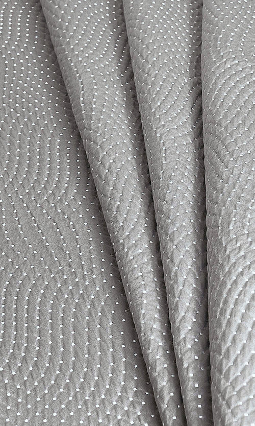 Silk-Blend Home Décor Fabric By the Metre (Grey)