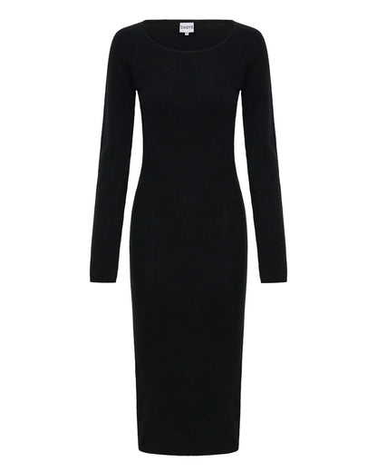 Mabel Midi Dress - Black - SHOPJAUS - JAUS