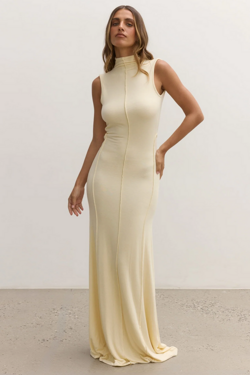 Mae Maxi Dress - Lemon