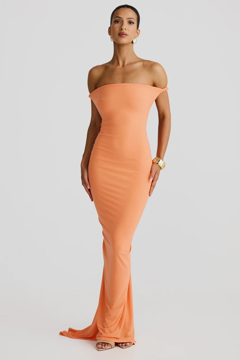 Maia Multi-Way Gown - Papaya