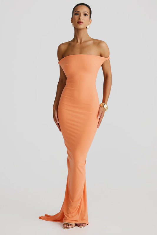 Maia Multi-Way Gown - Papaya