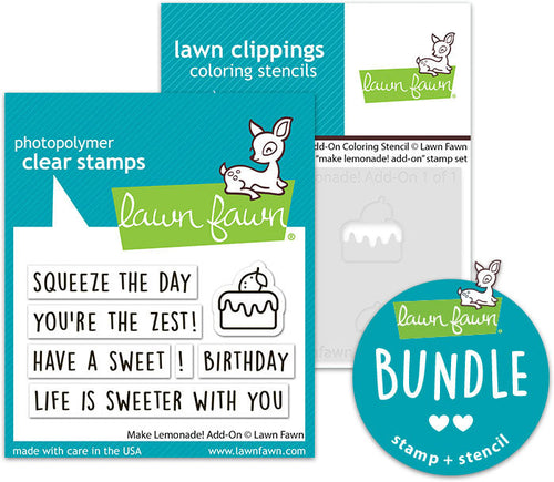 make lemonade! add-on (stamp+coloring stencil bundle)