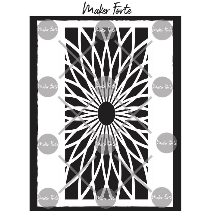 Maker Forte - Slimline Stencils - Glass Ceiling. Available at Embellish Away located in Bowmanville Ontario Canada.