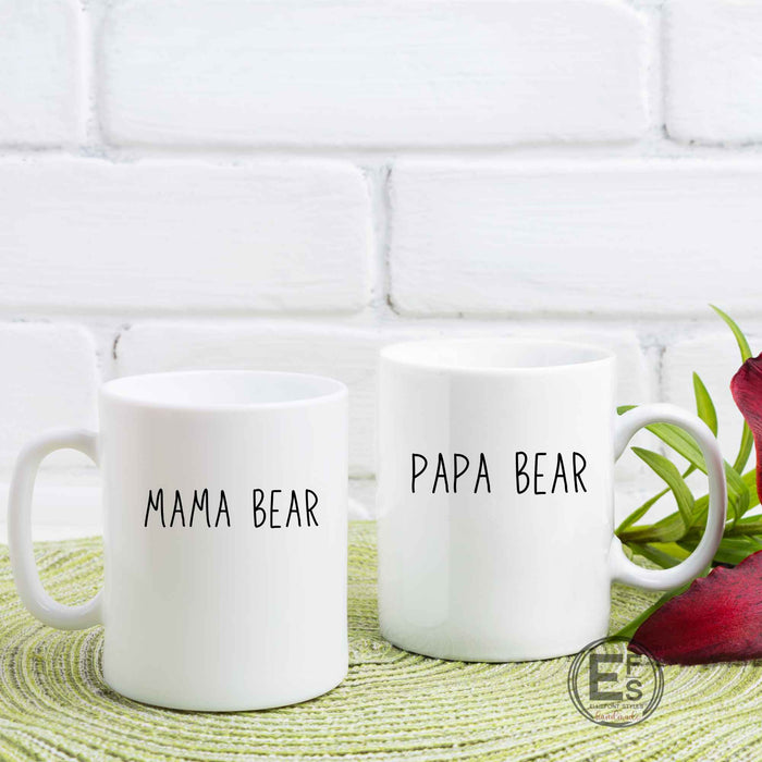 Mama Bear Papa Bear Coffee Mug 11 oz