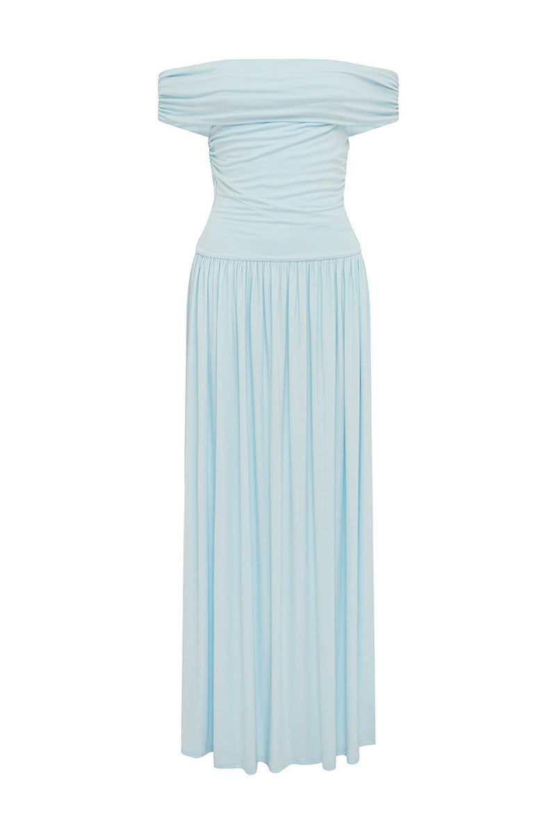 Manalla Maxi Dress - Sky Blue - SHOPJAUS - JAUS