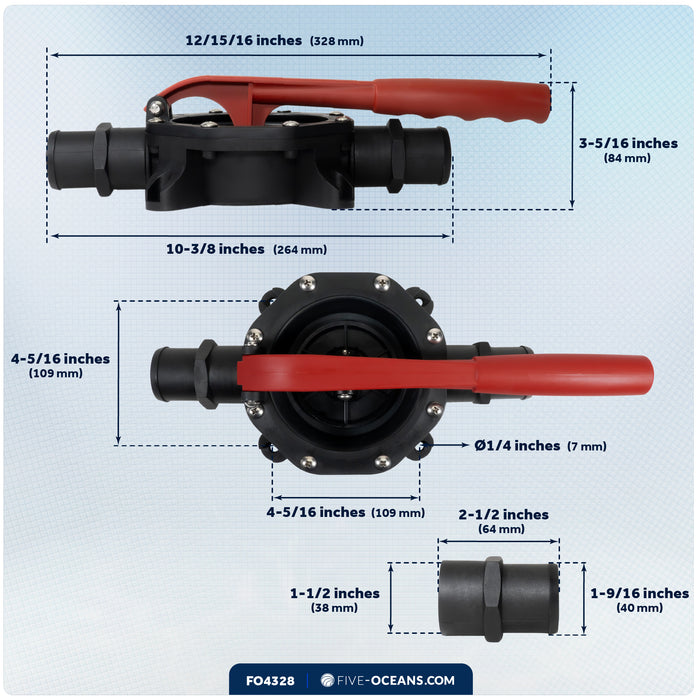 Manual Bilge/Waste Pump - FO4328 - Five Oceans