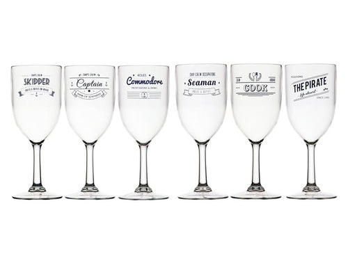 Unbreakable Wine Glass Crew Set - FO4075 - Five Oceans