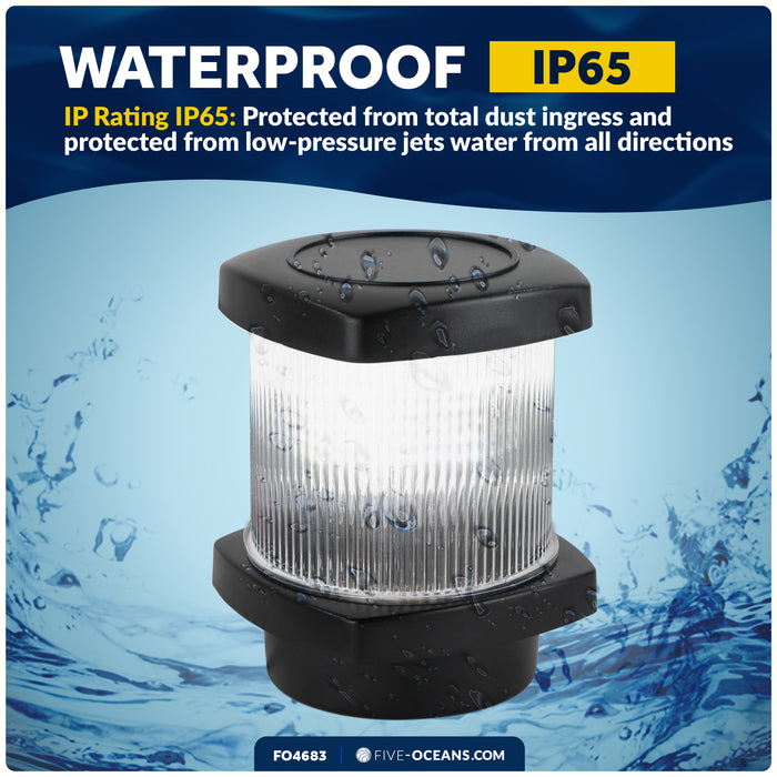 Masthead LED Anchor Navigation Light,  12V DC - 2NM - FO4683 - Five Oceans