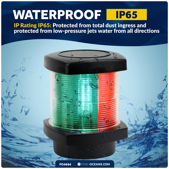 Masthead LED Tri-Color Navigation Light, 12VDC - 2NM - FO4684 - Five Oceans
