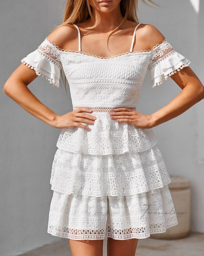 Melinda Dress - White - SHOPJAUS - JAUS