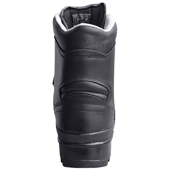 padded collar on mil tec german mountain black boots