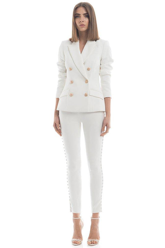 Misha Collection Leona Blazer - Ivory - SHOPJAUS - JAUS