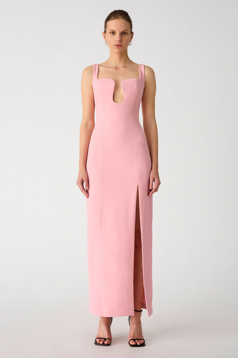 Misha Franka Crepe Gown - Fondant Pink - SHOPJAUS - JAUS