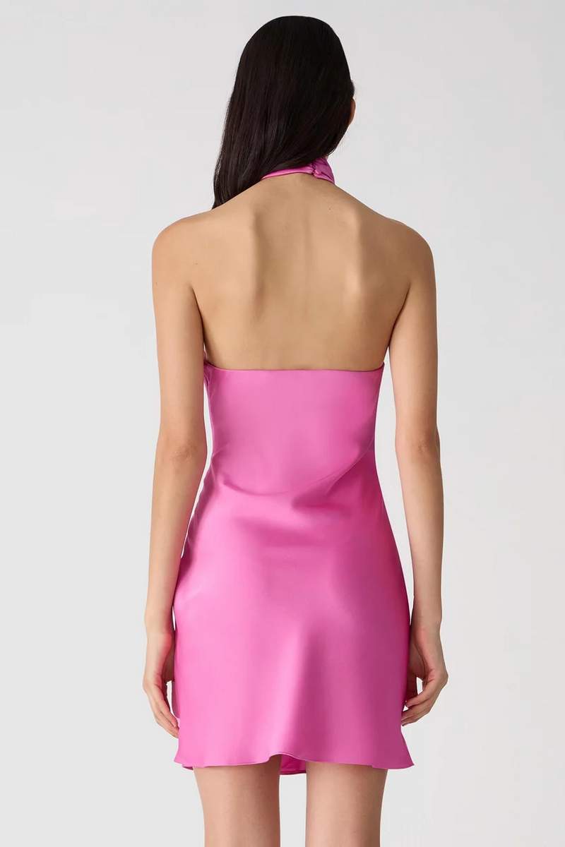 Misha Sterling Satin Mini Dress - Purple Rose - SHOPJAUS - JAUS
