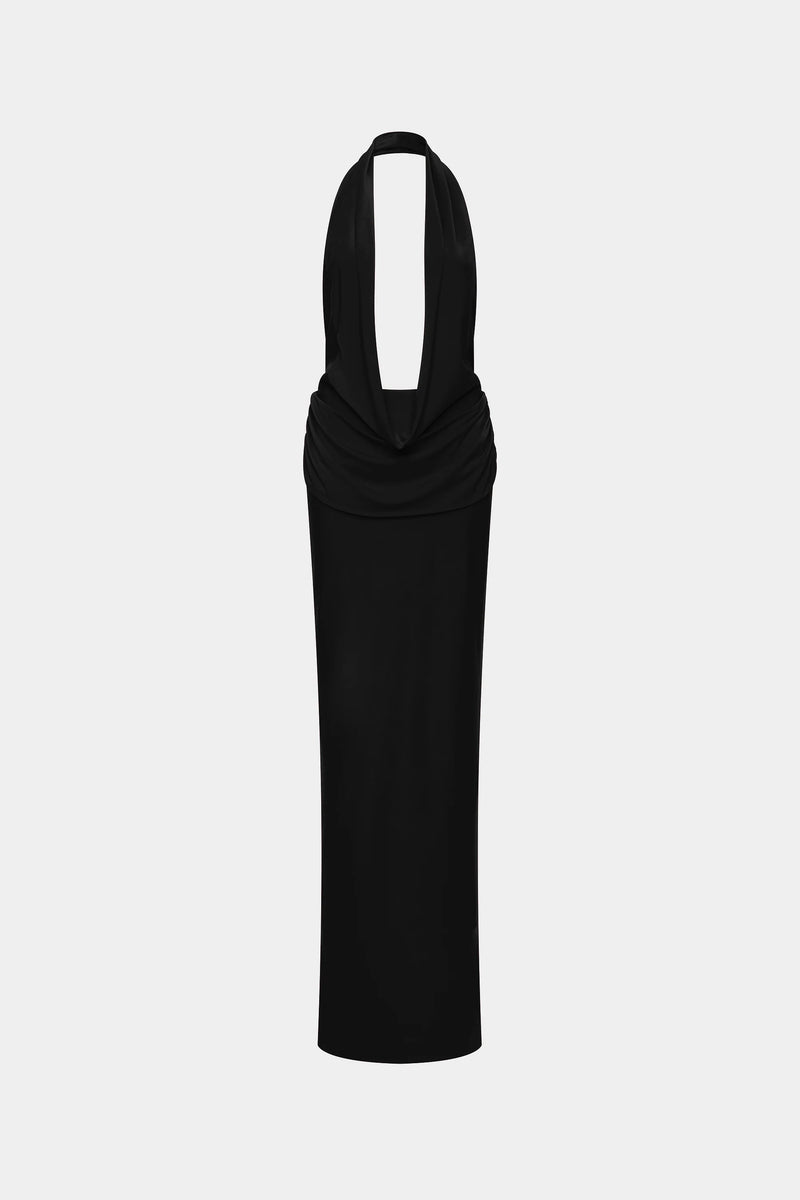 Misha Vanessa Jersey Maxi Dress - Black