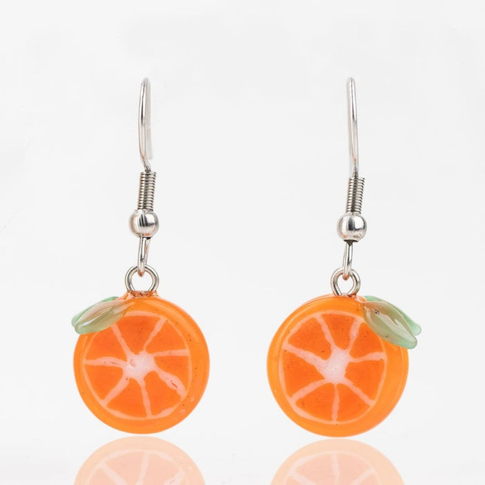 mmmelty Orange Slice Glass Earrings