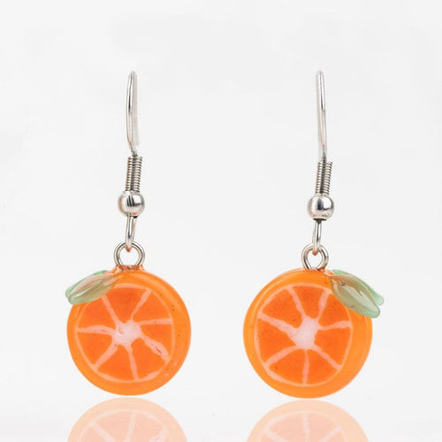 mmmelty Orange Slice Glass Earrings