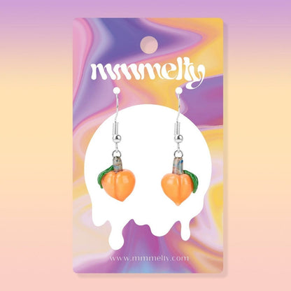 mmmelty Peach Glass Earrings