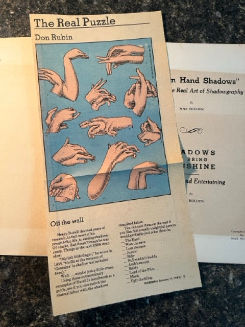Modern Hand Shadows - Max Holden