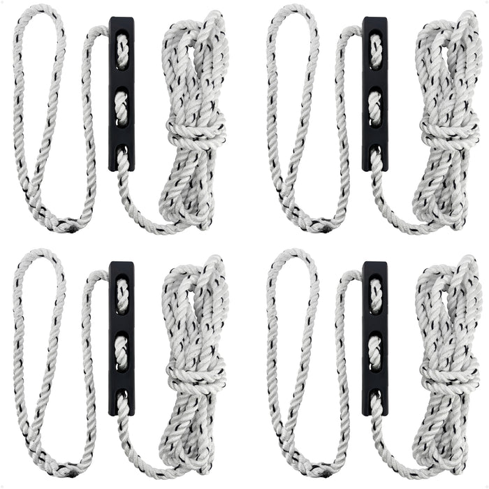 Mooring Snubber Docking Kit, 1/2" x 20' Dock Lines, 4-Pack - FO4892-4486-KIT - Five Oceans