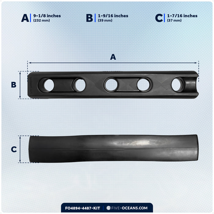 Mooring Snubber Docking Kit, 9/16" x 20' Dock Lines, 4-Pack - FO4894-4487-KIT - Five Oceans