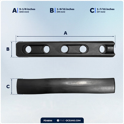 Mooring Snubber for Dock Lines, Fits 5/8" - 11/16" Rope, Rubber - FO4894 - Five Oceans