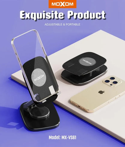 MOXOM 360° Rotation  Steady and Non-Slip Phone Holder
