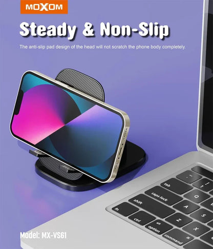 MOXOM 360° Rotation  Steady and Non-Slip Phone Holder