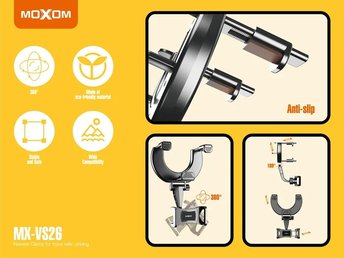 MOXOM Mobile Holder for Car Rearview Mirror